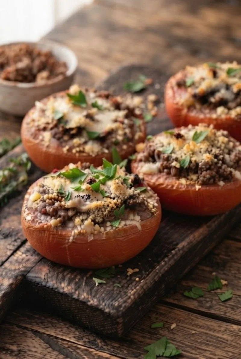 tomates farcies à la viande hachée