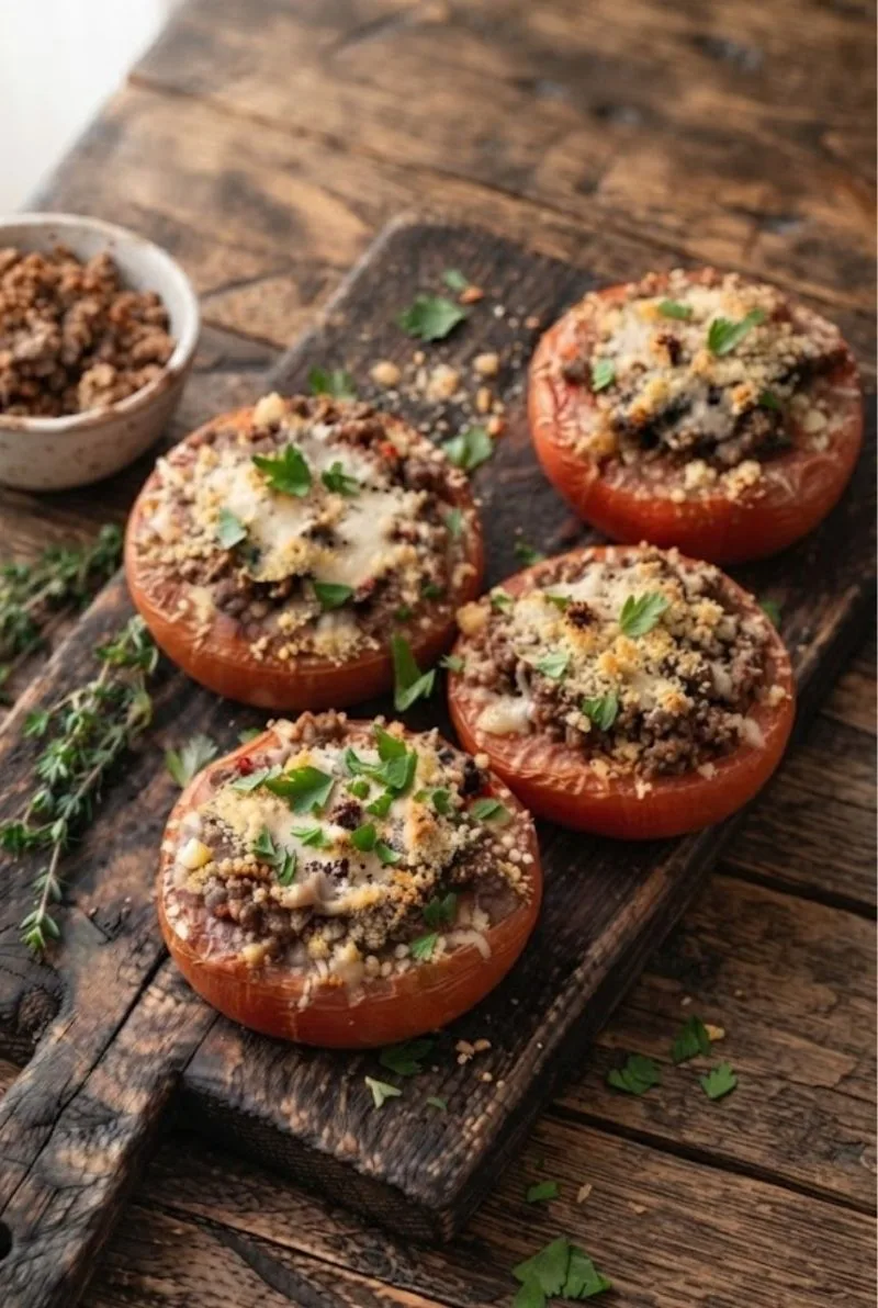 tomates farcies à la viande hachée