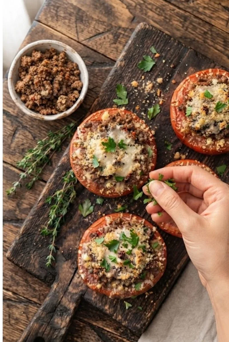 tomates farcies à la viande hachée