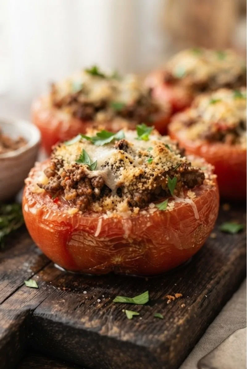 tomates farcies à la viande hachée