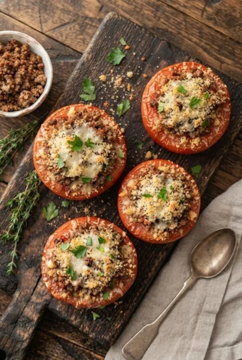 tomates farcies à la viande hachée
