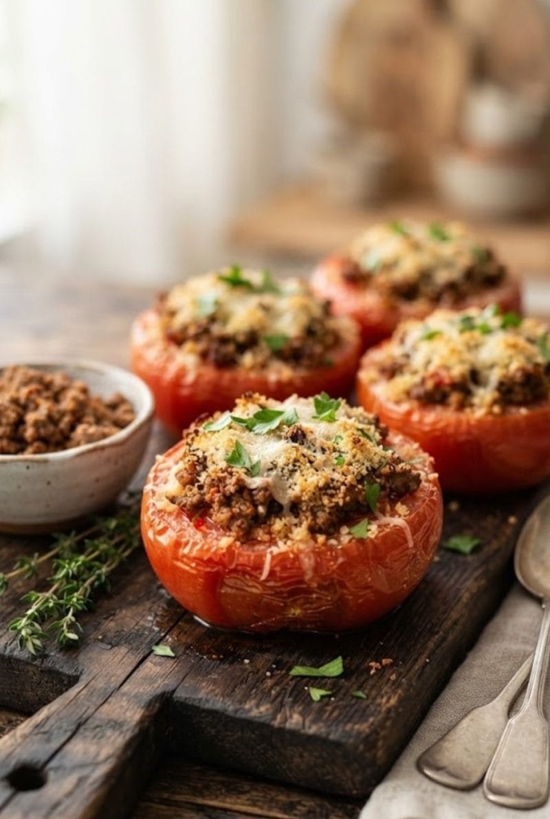 tomates farcies à la viande hachée