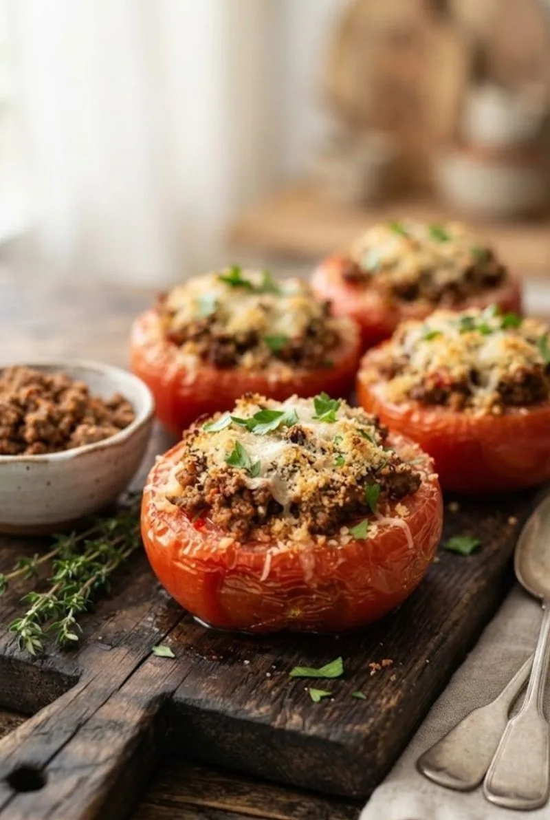 tomates farcies à la viande hachée