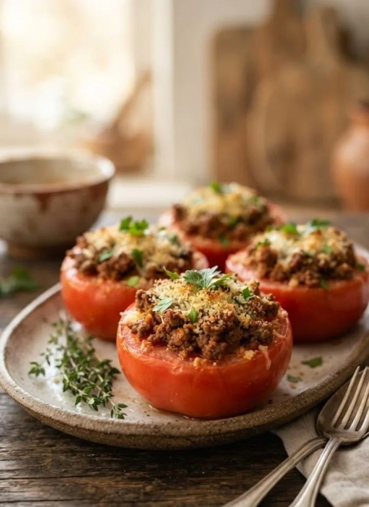 tomates farcies à la viande hachée