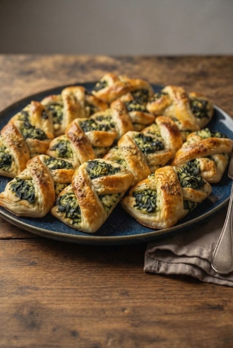 Feuilletés aux épinards, ricotta et garam massala Feuilletés aux épinards, ricotta et garam massala