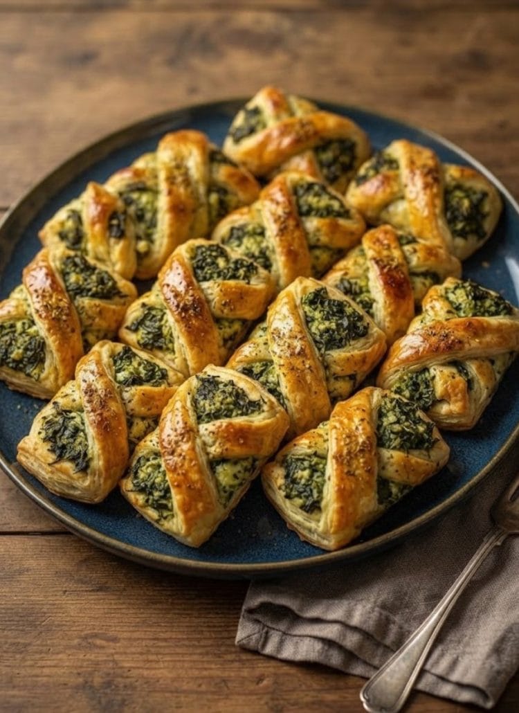 Feuilletés aux épinards, ricotta et garam massala