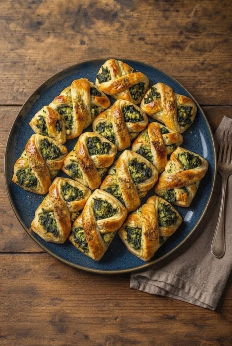 Feuilletés aux épinards, ricotta et garam massala Feuilletés aux épinards, ricotta et garam massala
