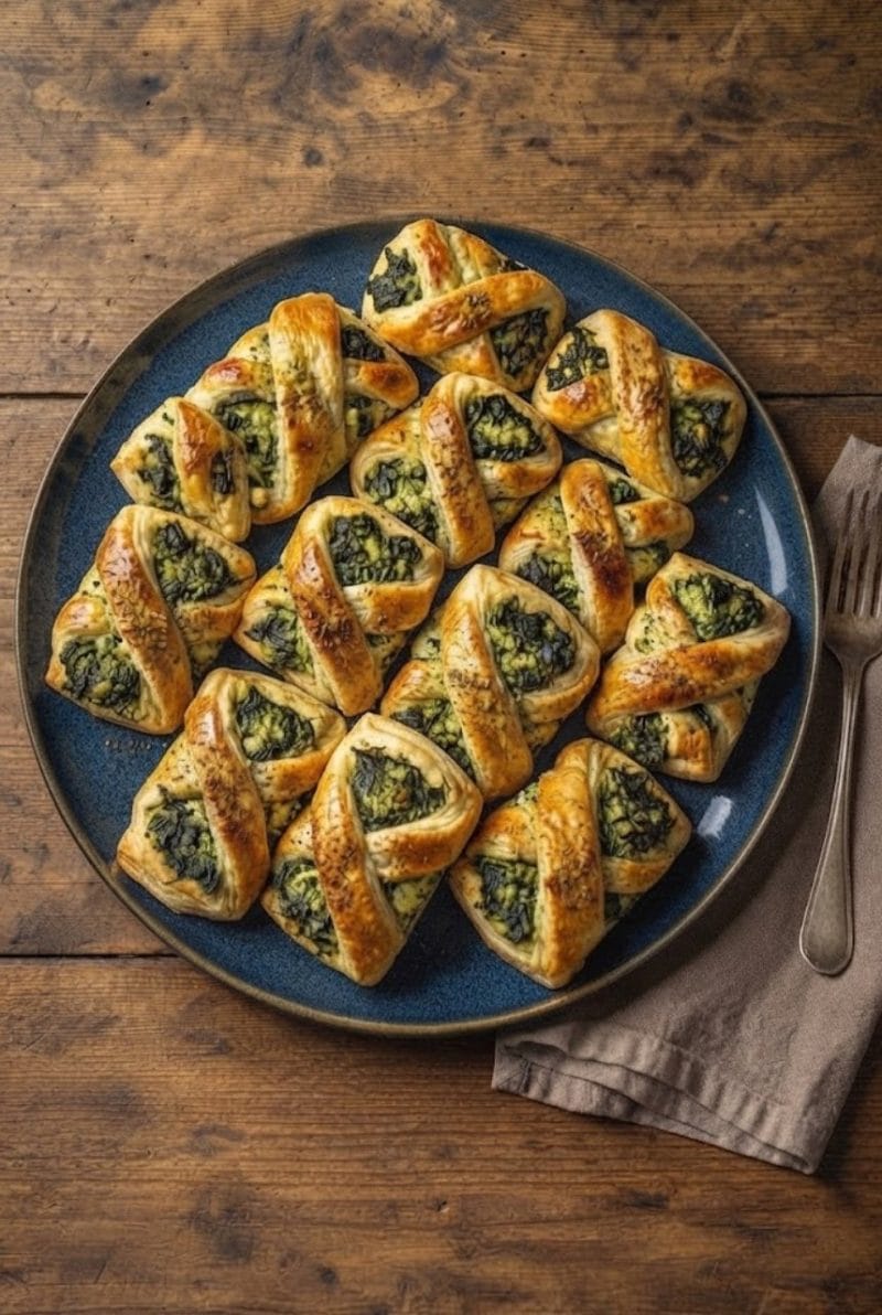 Feuilletés aux épinards, ricotta et garam massala Feuilletés aux épinards, ricotta et garam massala