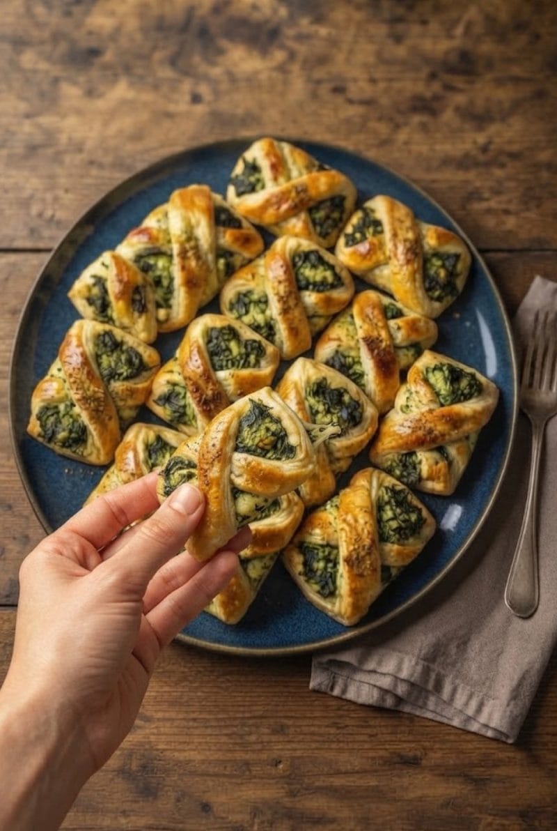 Feuilletés aux épinards, ricotta et garam massala Feuilletés aux épinards, ricotta et garam massala