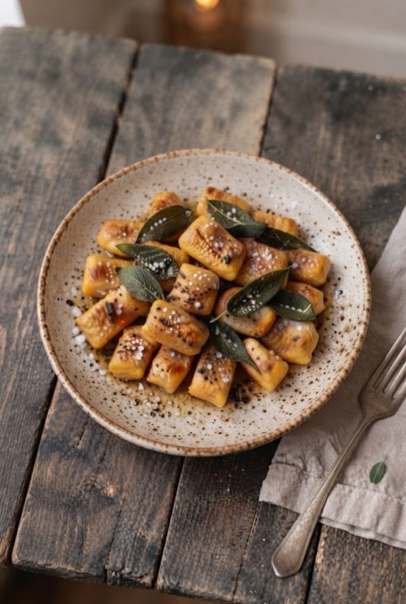 Gnocchis au potimarron et à la sauge