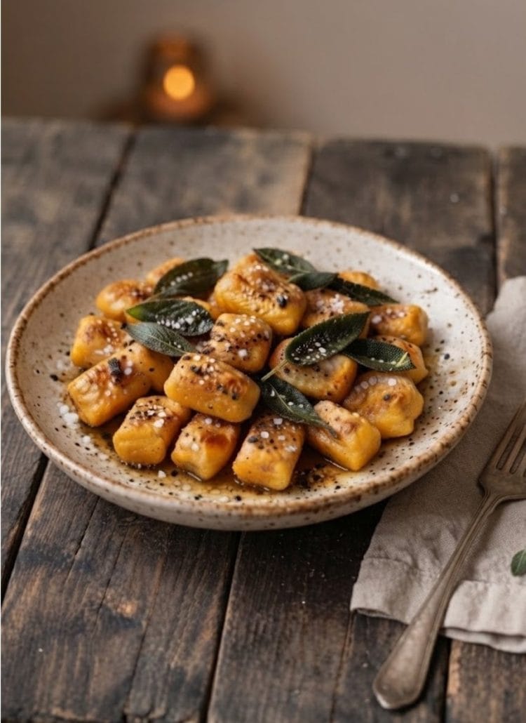 Gnocchis au potimarron et à la sauge