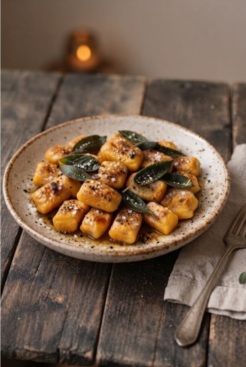 Gnocchis au potimarron et à la sauge