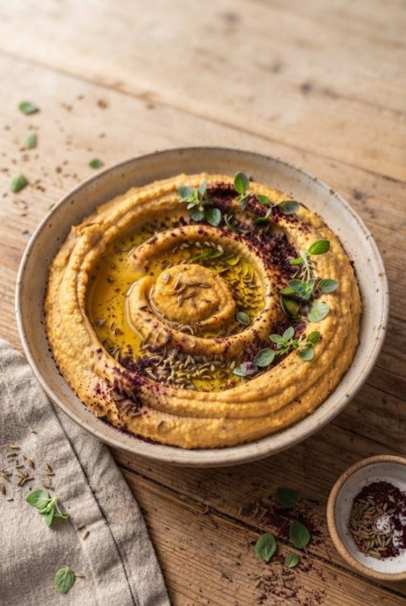 Houmous de carottes rôties au cumin