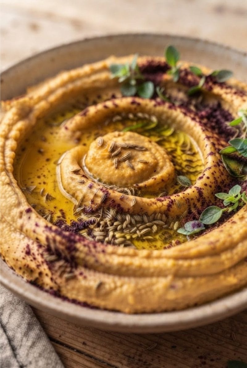 Houmous de carottes rôties au cumin