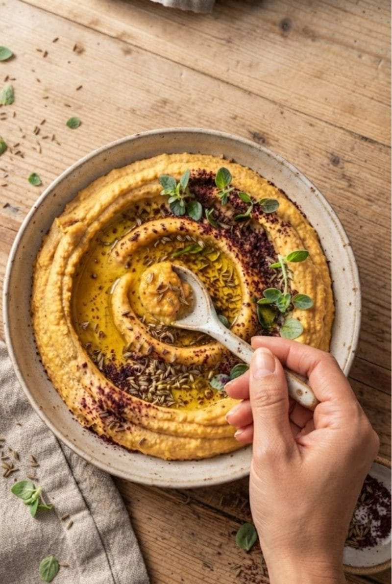 Houmous de carottes rôties au cumin