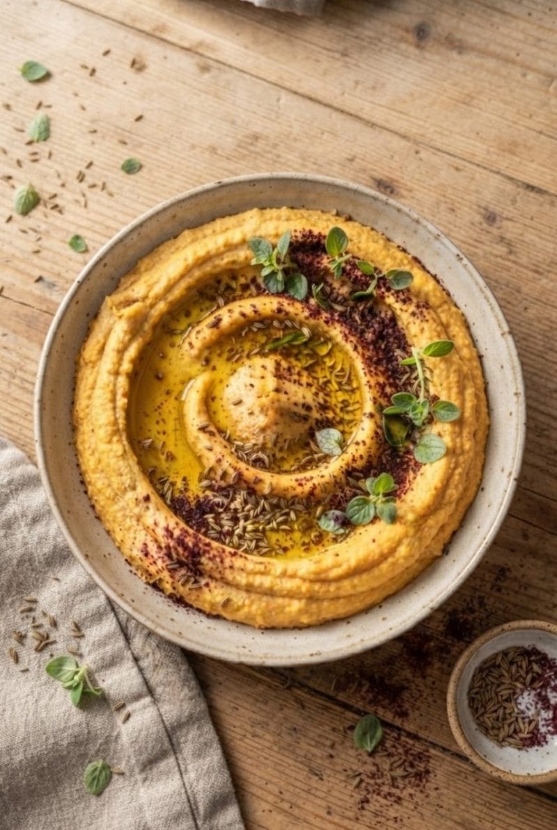 Houmous de carottes rôties au cumin