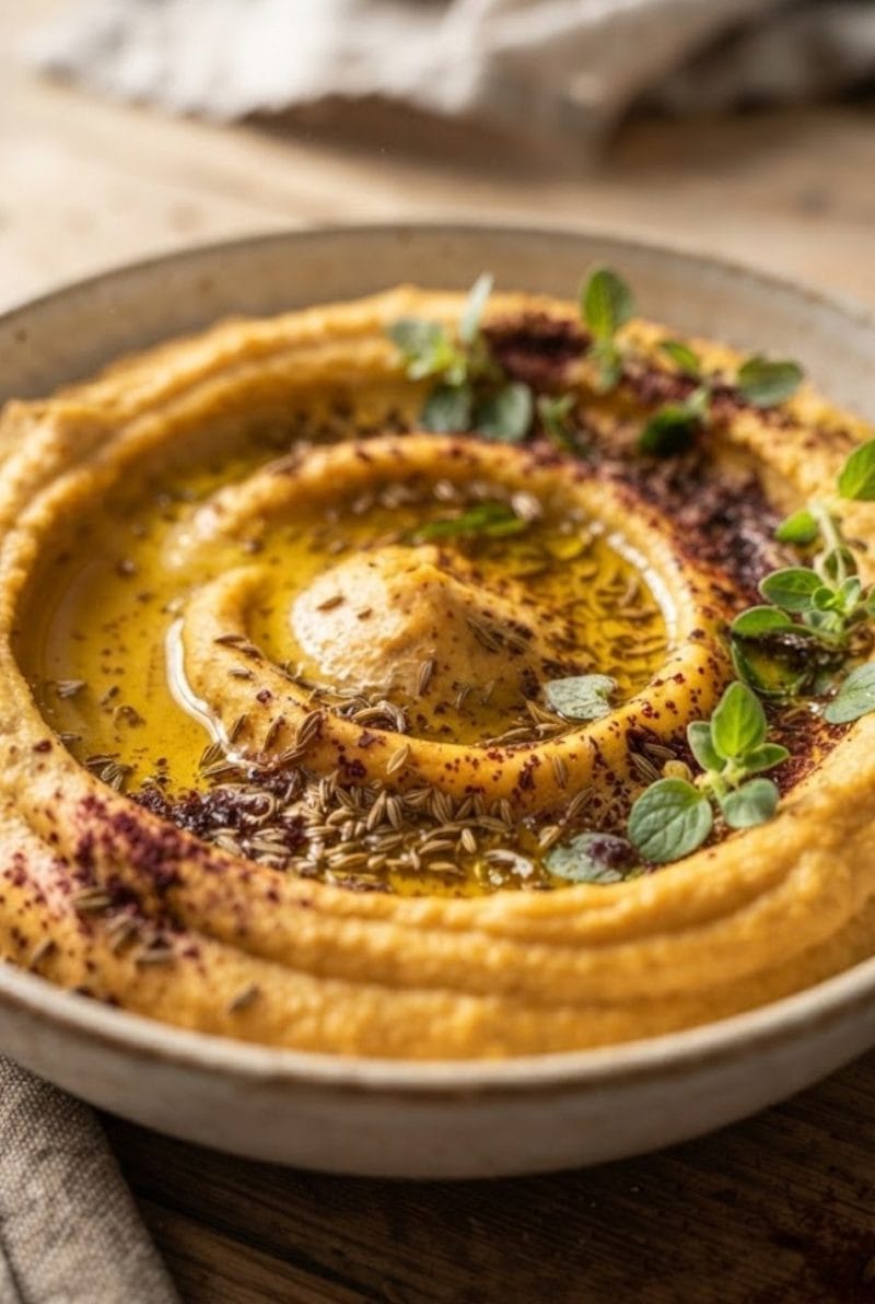 Houmous de carottes rôties au cumin