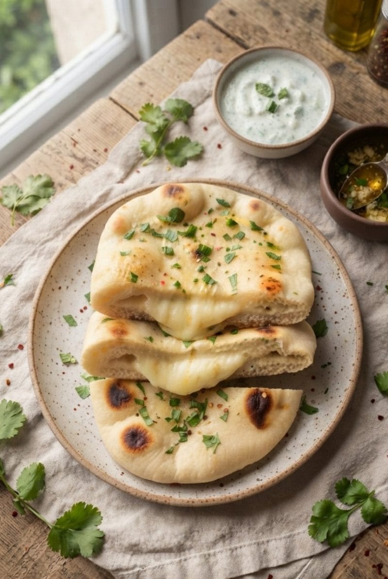Naans au fromage ultra moelleux Naans au fromage ultra moelleux