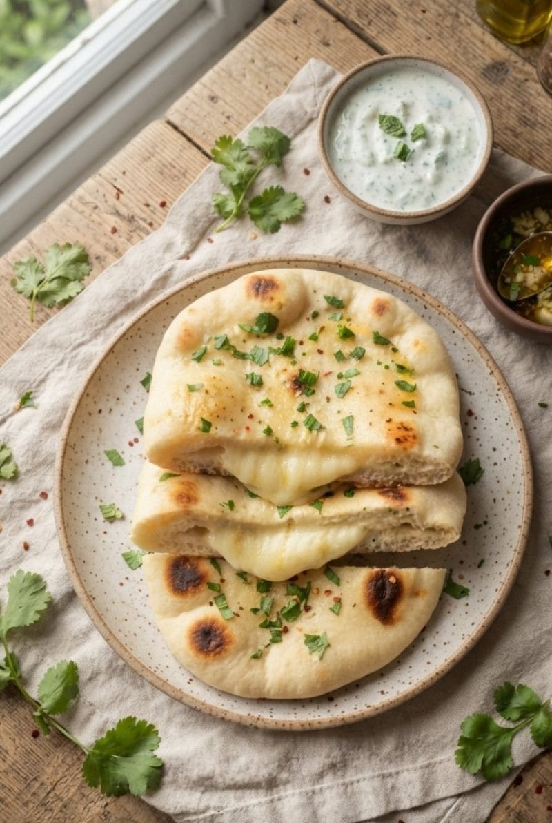 Naans au fromage ultra moelleux Naans au fromage ultra moelleux