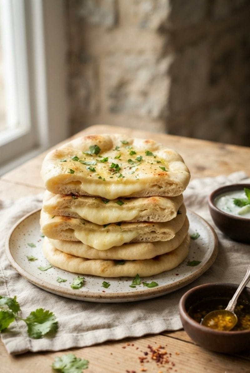 Naans au fromage ultra moelleux Naans au fromage ultra moelleux