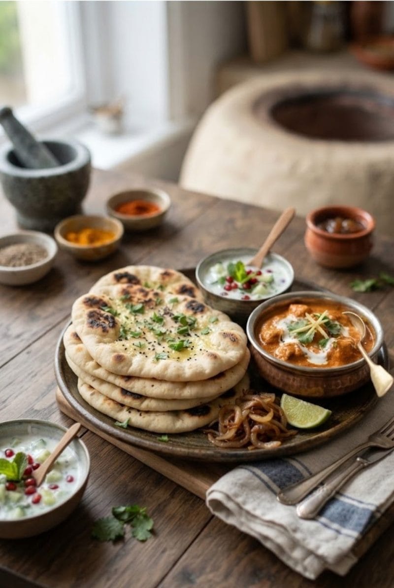 Naans indiens maison