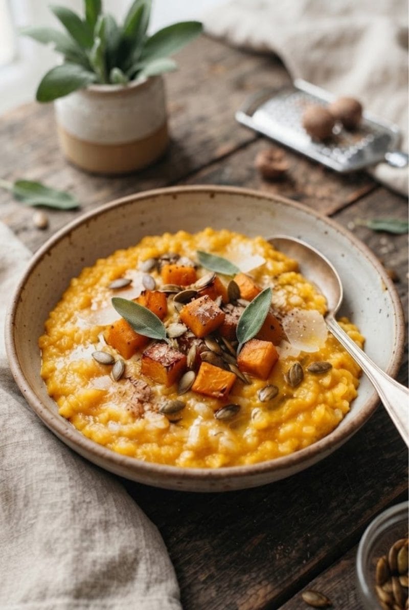 Risotto au potimarron et noix de muscade Risotto au potimarron et noix de muscade