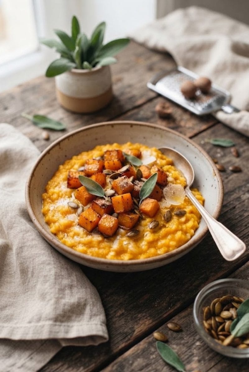Risotto au potimarron et noix de muscade Risotto au potimarron et noix de muscade