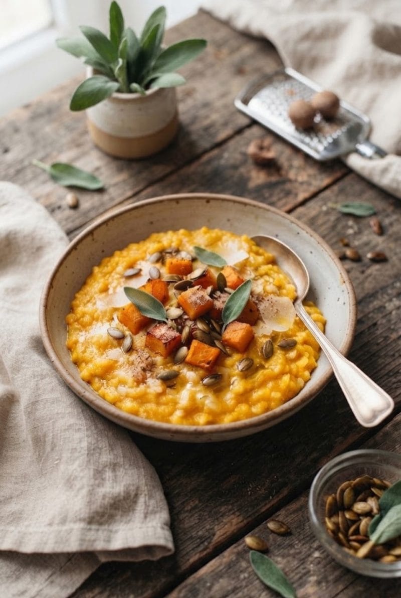 Risotto au potimarron et noix de muscade Risotto au potimarron et noix de muscade