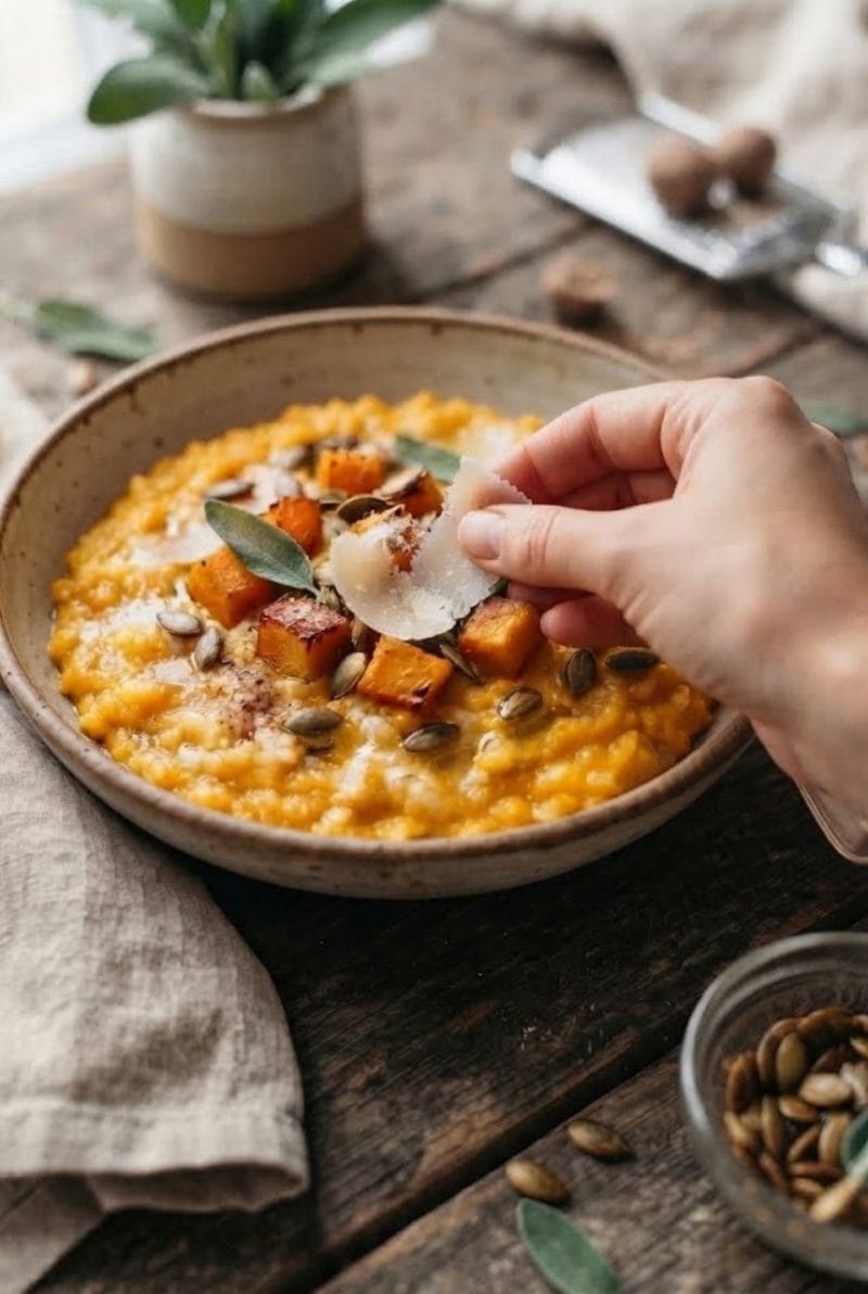 Risotto au potimarron et noix de muscade Risotto au potimarron et noix de muscade