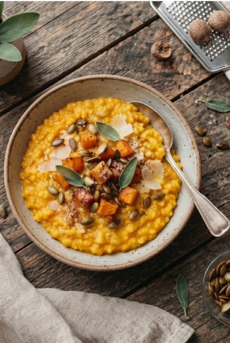 Risotto au potimarron et noix de muscade Risotto au potimarron et noix de muscade