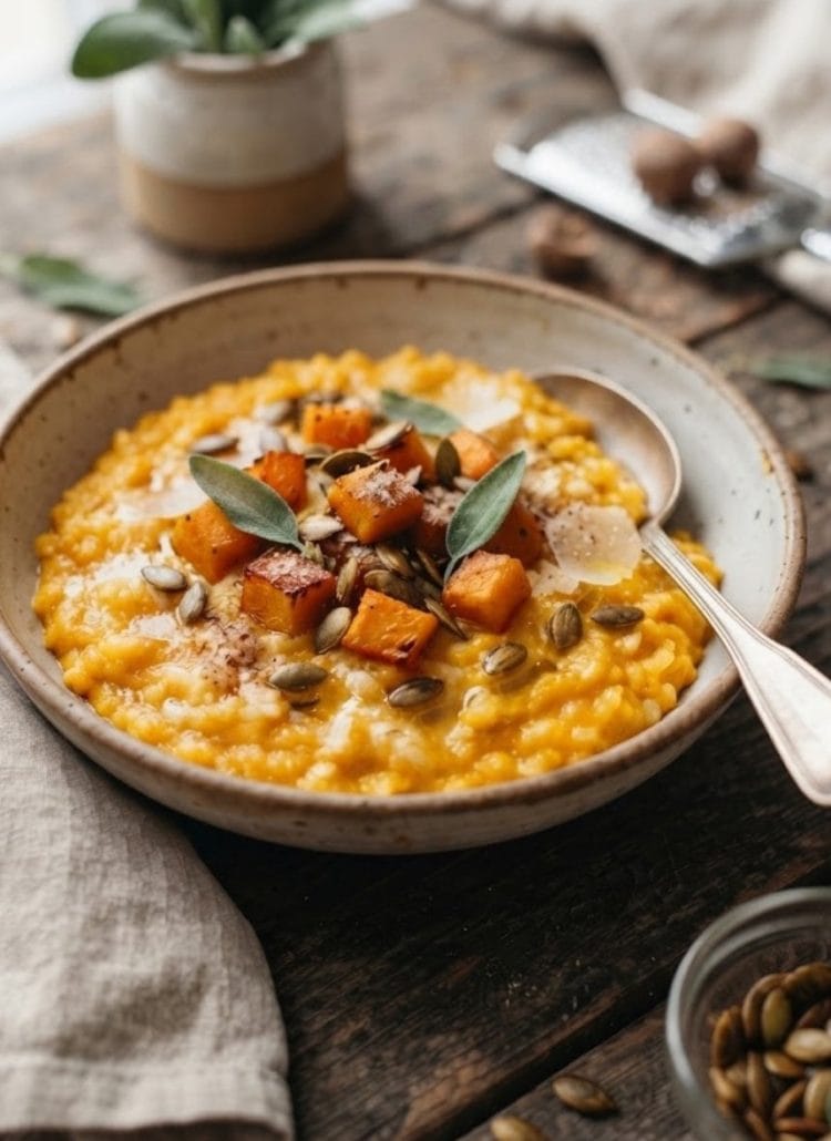 Risotto au potimarron et noix de muscade