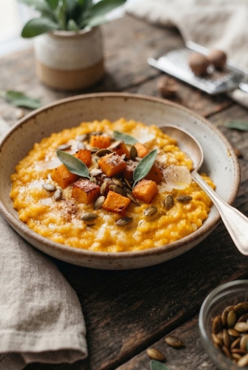 Risotto au potimarron et noix de muscade Risotto au potimarron et noix de muscade